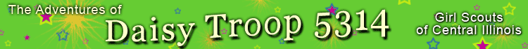 Our Daisy Troop 5314 Banner.